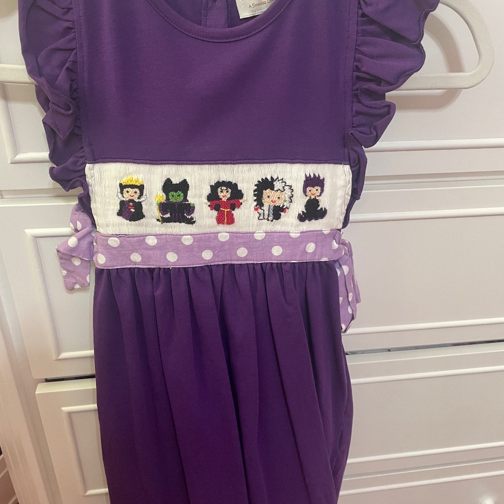 Smocked villain dress